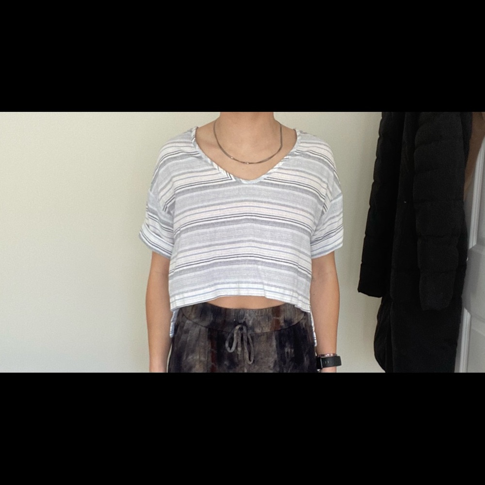 Striped crop top